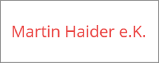 Firmenlogo: Martin Haider e.K.