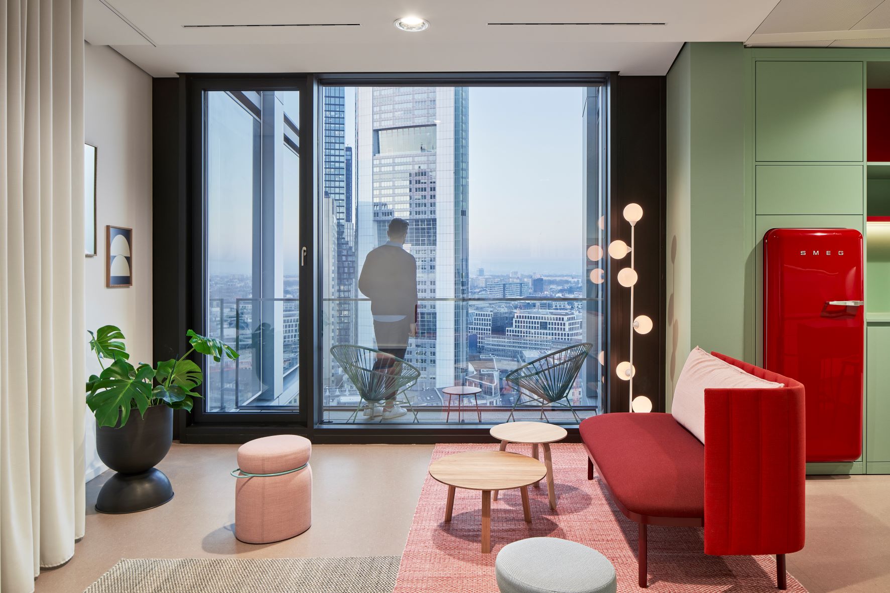 Panoramablick vom Büro bei Watson Farley & Williams in Frankfurt