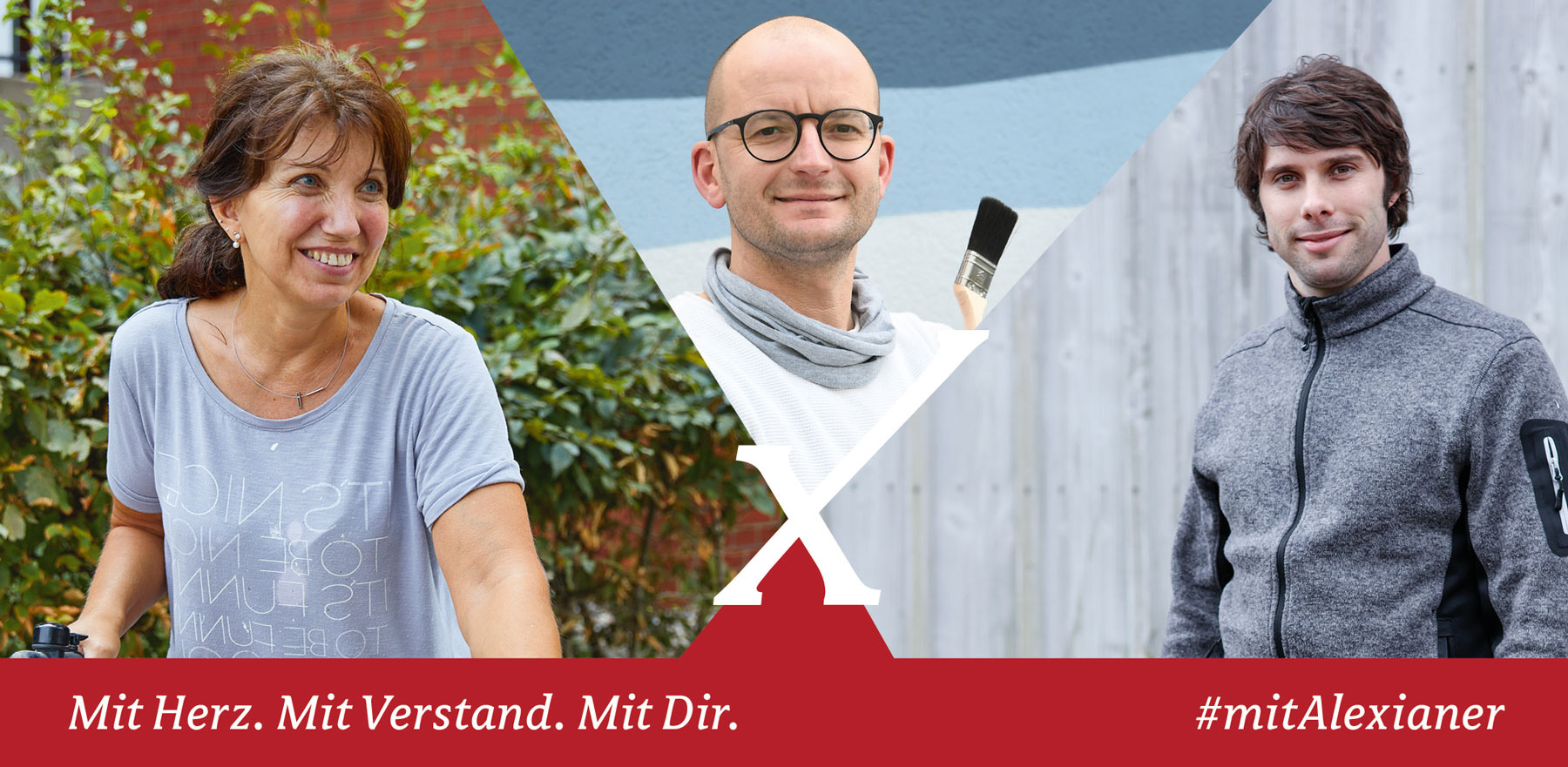 Anzeigenbild zeigt Szenen aus dem Arbeitsumfeld