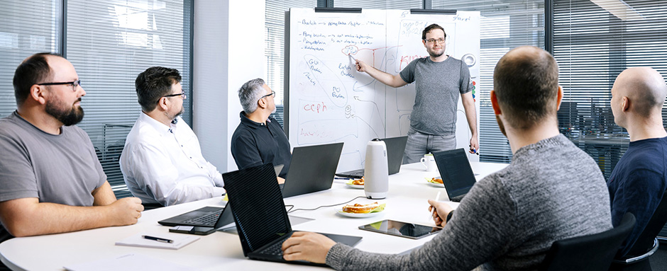 Mitarbeiter im Büro