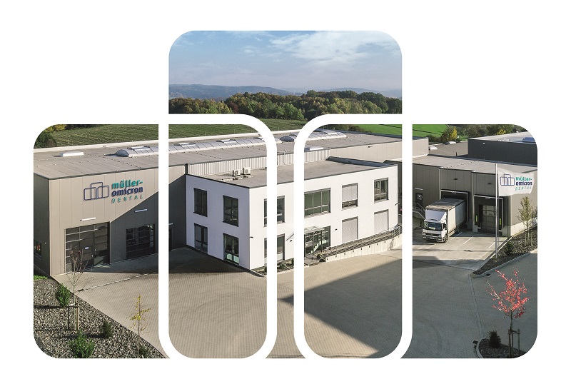Müller-Omicron Gebäudekomplex in Lindlar mit moderner Produktionsstätte und Verwaltungsgebäude