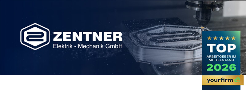 ZENTNER Elektrik-Mechanik GmbH - Fräsvorgang - Top Arbeitgeber im Mittelstand 2026 - yourfirm
