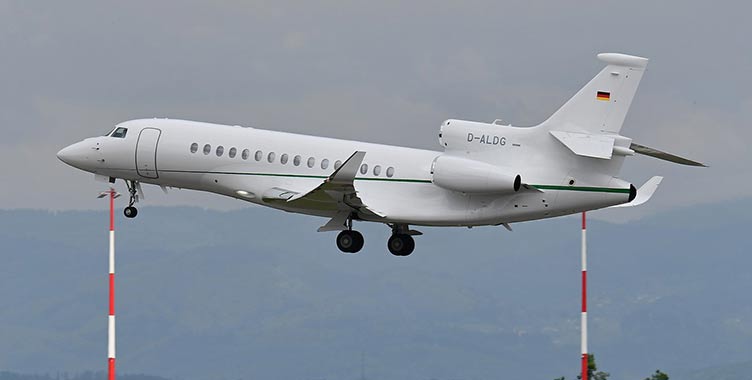 Flugzeug beim Abheben