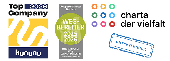 Top 2026 Company - Wegbereiter-Siegel - Charta der Vielfalt