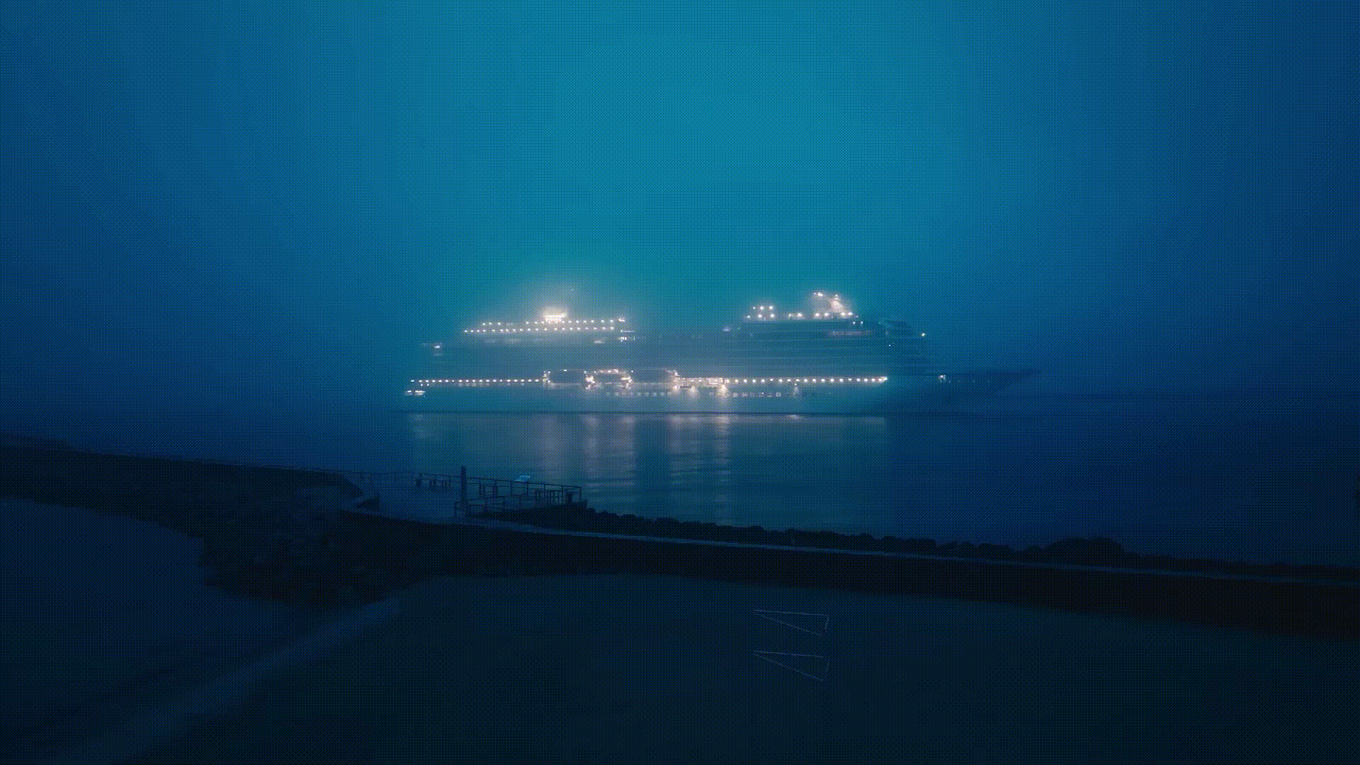 beleuchteten Schiff