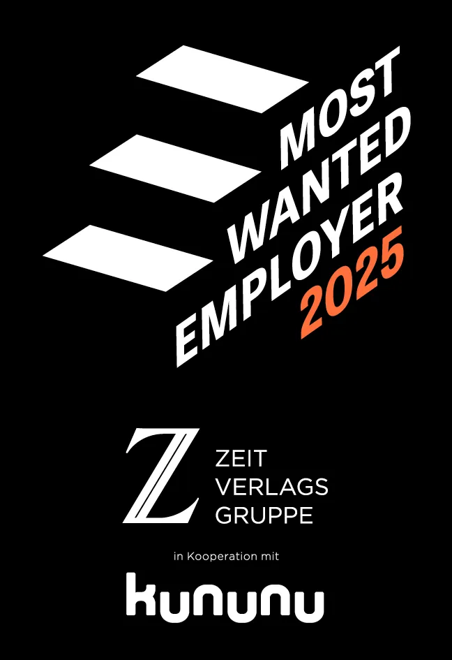 Most Wanted Employer 2025 – Zeit Verlags Gruppe in Kooperation mit Kununu
