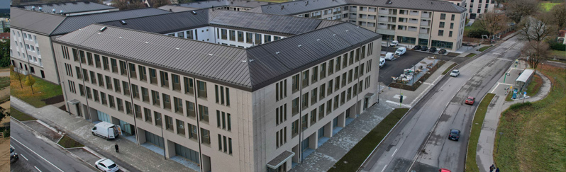 Luftaufnahme des Firmengebäudes