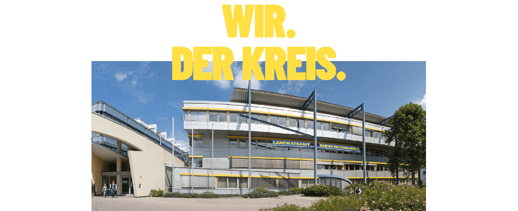 Landratsamt Rhein-Neckar-Kreis Gebäude mit gelben Akzenten