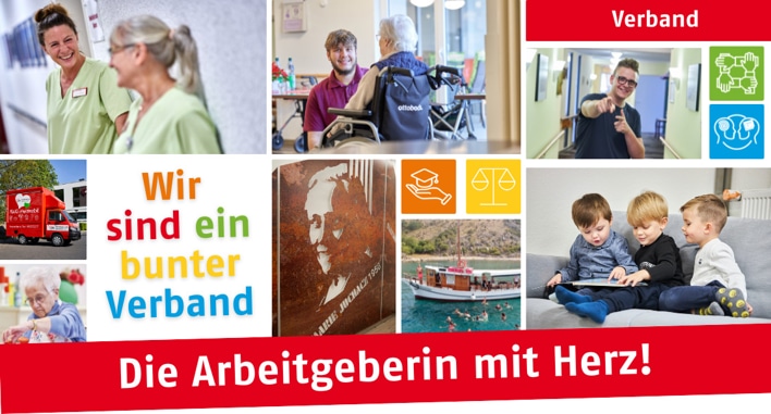 Wir sind ein bunter Verband. Die Arbeitgeberin mit Herz!
