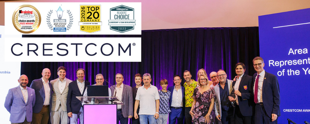 Crestcom - Team - Global Franchise Awards 2023 - Bronze 2023 Stevie Winner - HRReporter readers Choice 2023 - Top 20 Company Training Industry 2023