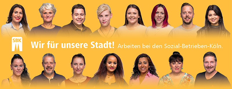 Menschen - SBK Wir für unsere Stadt! Arbeiten bei den Sozial-Betrieben-Köln.