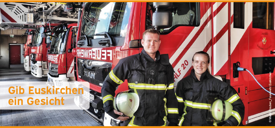 Banner - Feuerwehrleute - Gib Euskirchen ein Gesicht