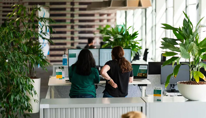 Mitarbeiter im Büro