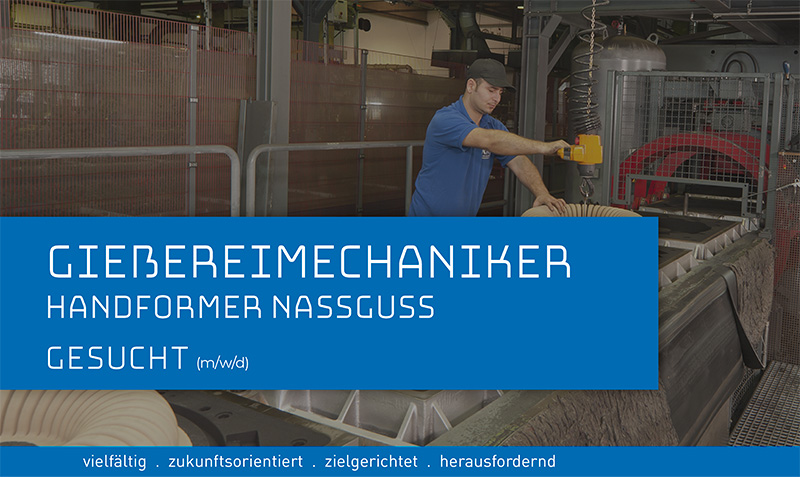 Mitarbeiter - Gießereimechaniker m/w/d Handformer Nassguss