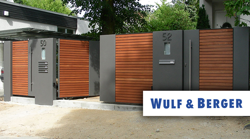 Wulf & Berger GmbH - Zaun mit Holz und Anthrazit