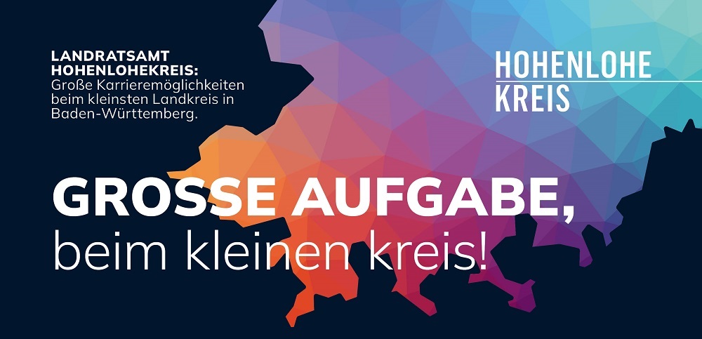 HOHENLOHE KREIS | LANDRATSAMT HOHENLOHEKREIS: Große Karrieremöglichkeiten beim kleinsten Landkreis in Baden-Württemberg. | GROSSES BEWEGEN beim kleinen kreis!
