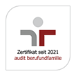 Zertifikat seit 2021 audit berufundfamilie