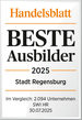 Auszeichnung Handelsblatt „Beste Ausbilder 2025“ für die Stadt Regensburg