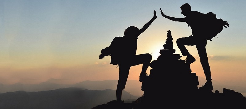 Gemeinsam zum Gipfel