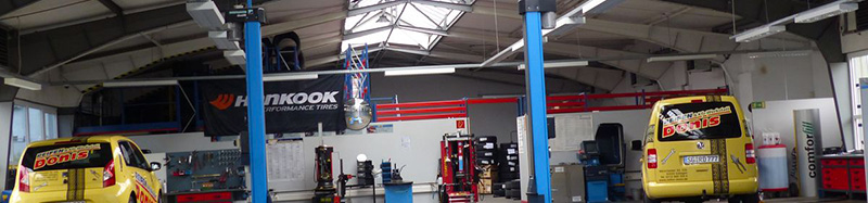 Innenansicht des Autoservice