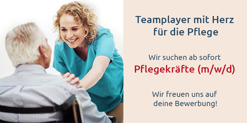 Eine Pflegerin und ein alter Mann