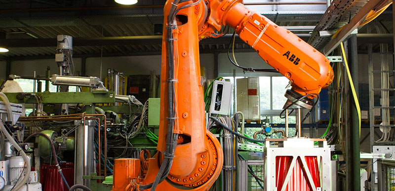 Orangene Maschine