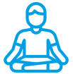 Icon: Person in Yoga-/Meditationshaltung