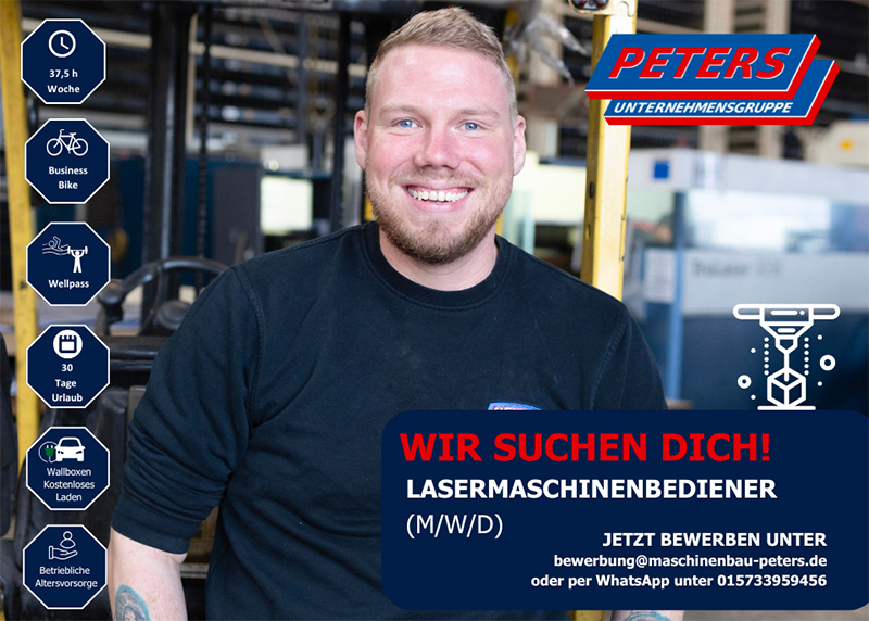 Mann - Lasermaschinenbediener (m/w/d)