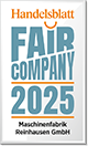 Handelsblatt FAIR COMPANY 2025 Maschinenfabrik Reinhausen GmbH